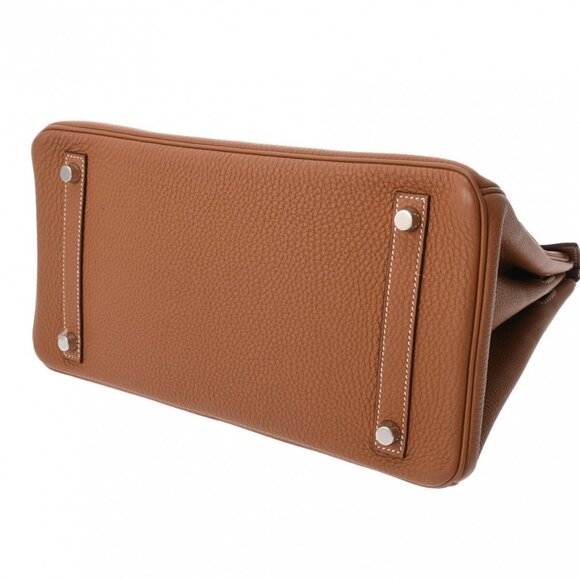 HERMES Birkin 30 Gold hand bag 800000131130000 - Picture 5 of 12